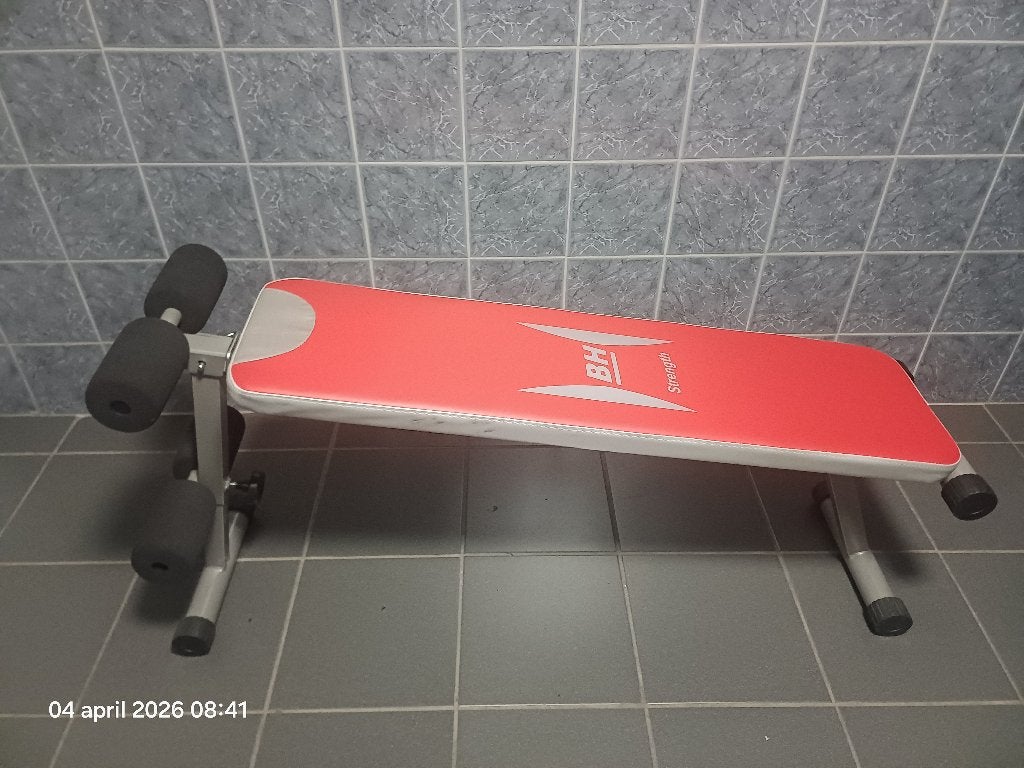 Trainingsbank Atlanta 300 titanium, Sport en Fitness, Ophalen, Benen, Krachtstation, Aluminium