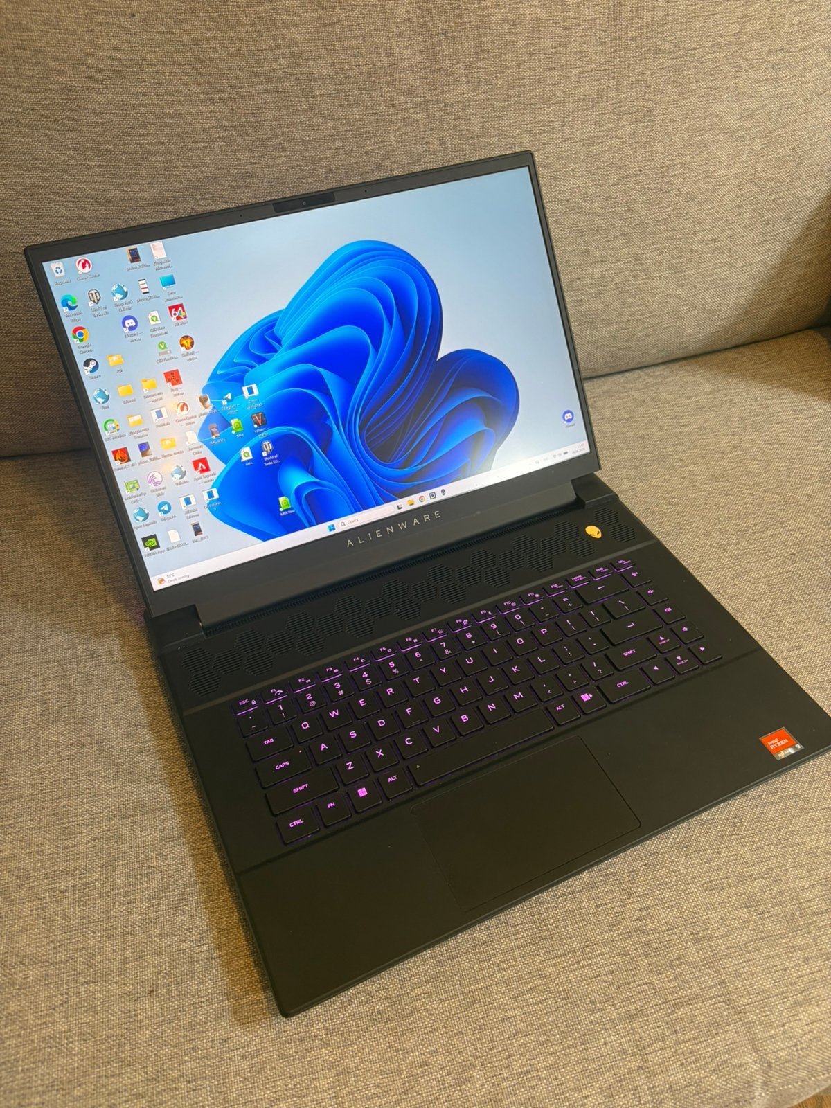 Alienware R16 m1 rtx 4080 gaming laptop, Computers en Software, Windows Laptops, Ophalen, Zo goed als nieuw, Gaming, SSD