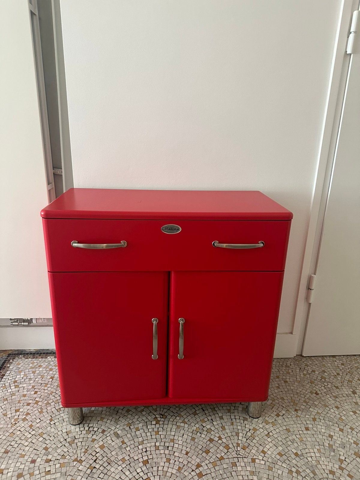 Vintage tenzo Malibu armoire rouge, Huis en Inrichting, Ophalen, Gebruikt
