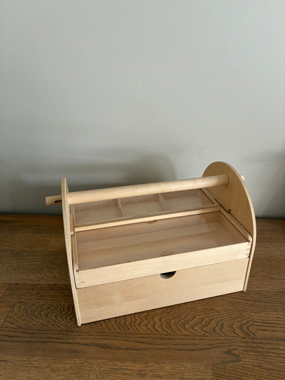 Ikea houten kist voor knutselspullen, Ophalen, Gebruikt, Knutselmateriaal