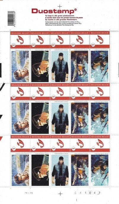 Duostamp - ‘XIII’  W. Vance, Postzegels en Munten, Postzegels | Europa | België, Ophalen, Zonder stempel, Postfris, Postfris