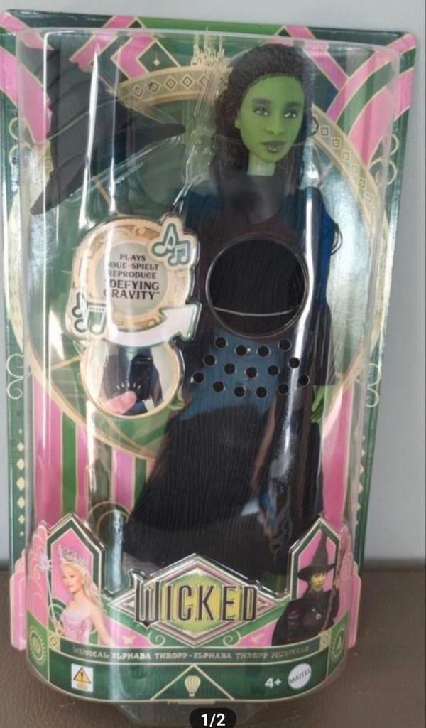 Mattel Wicked Musical Elphaba Thropp - misprint, Verzamelen, Ophalen of Verzenden, Nieuw
