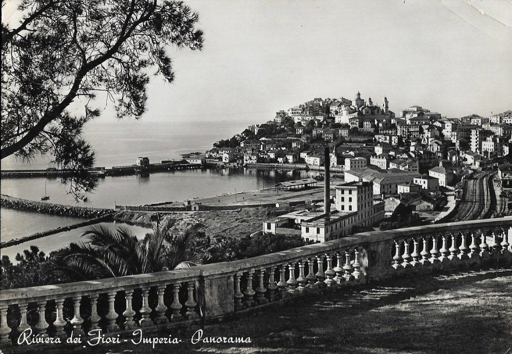 1953 - ITALIE - Imperia : Riviera dei Fiori, Panorama, Collections, Cartes postales | Étranger, Envoi, 1940 à 1960, Affranchie