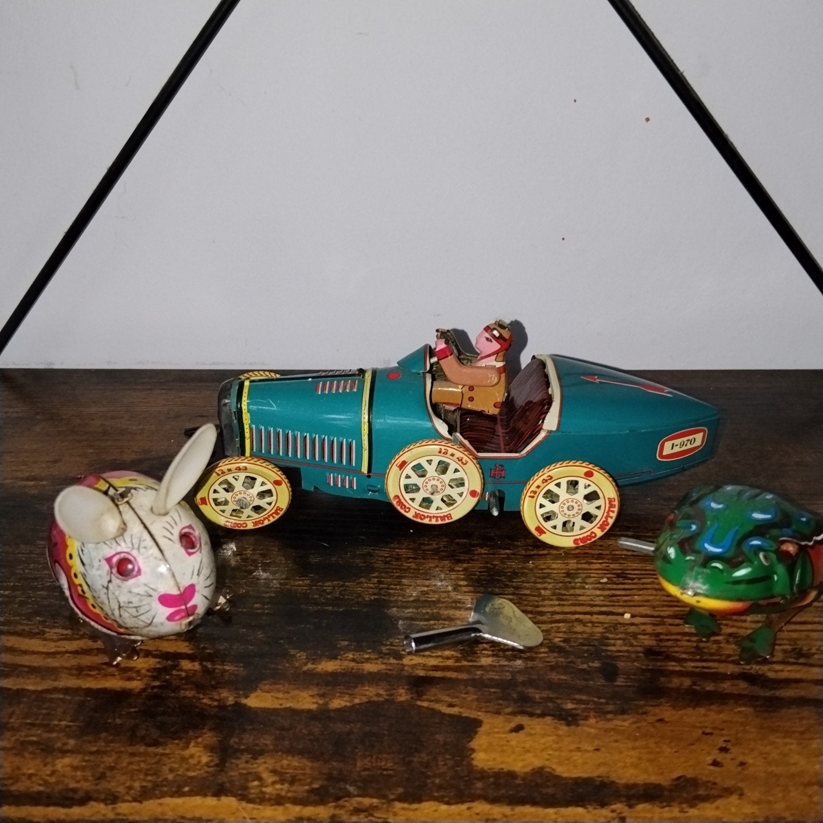 3 vintage blikken speeltjes met sleutel, Verzamelen, Ophalen of Verzenden