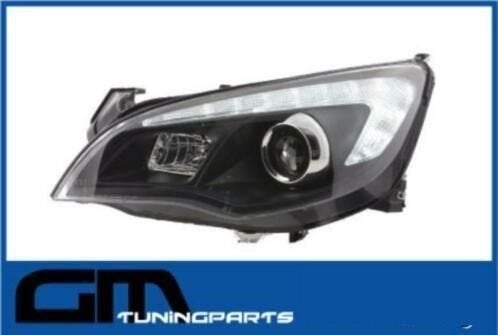 Led dagrij koplampen opel astra J zwarte uitvoering, Auto-onderdelen, -, -, Opel, Nieuw