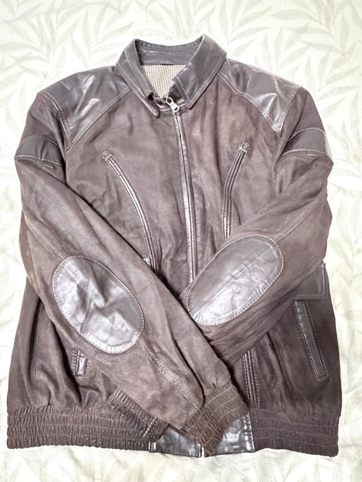 Emporio Armani Luxe Suède & Lederen Bomber Maat XS, Kleding | Heren, Ophalen of Verzenden