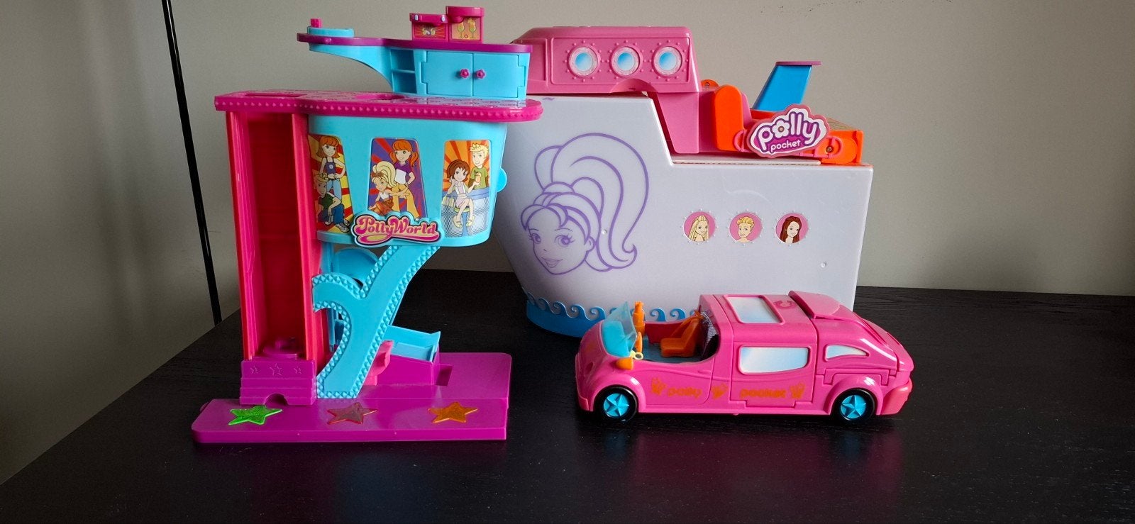 polly pocket set geleverd met speelgoedbox, Ophalen, Gebruikt