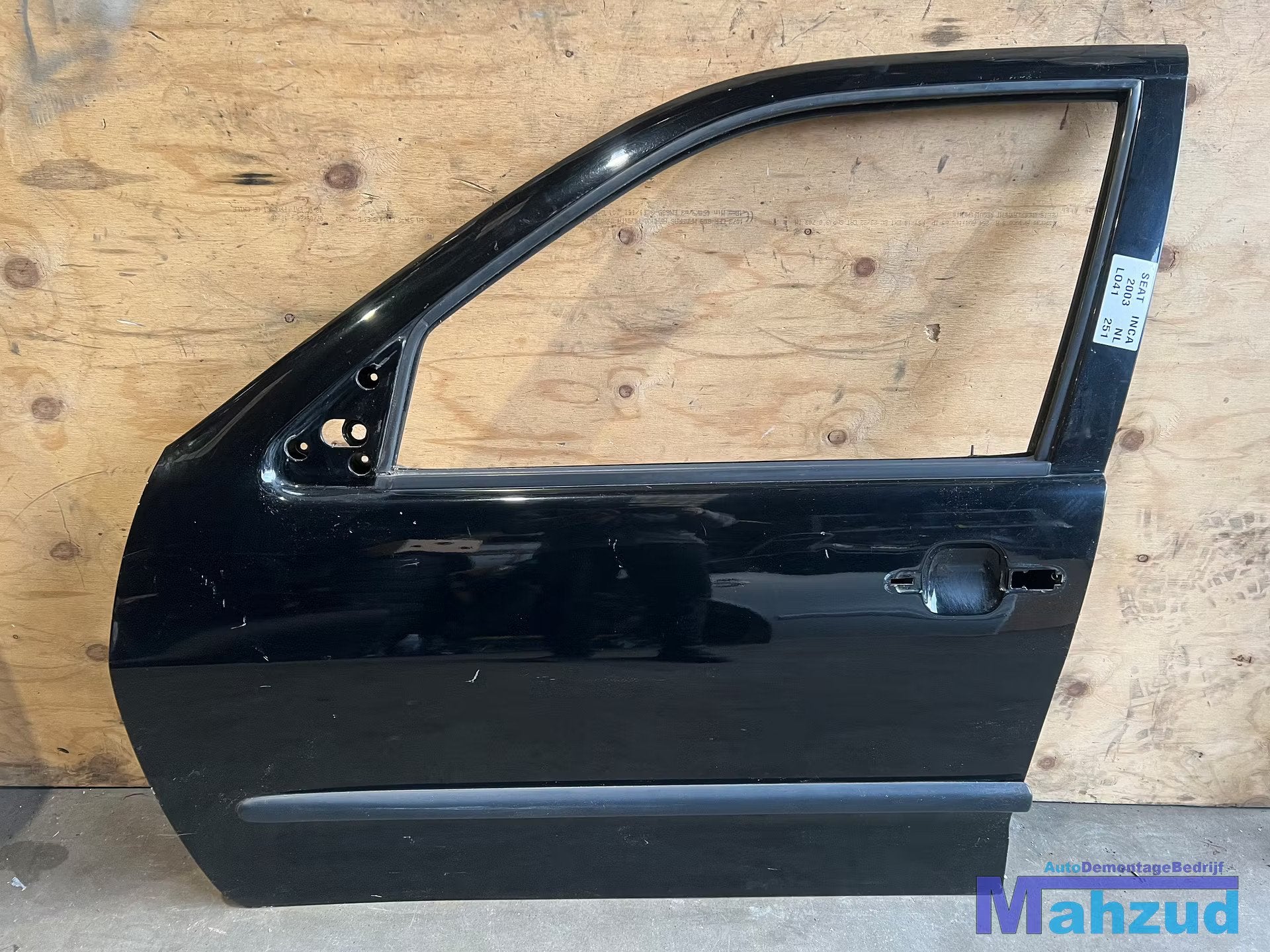 SEAT INCA 6K9 Zwart LO41 links voor deur portier, Autovia A-2, Km 585 585
08760  Martorell, ES, SEAT S.A., Utilisé, Porte