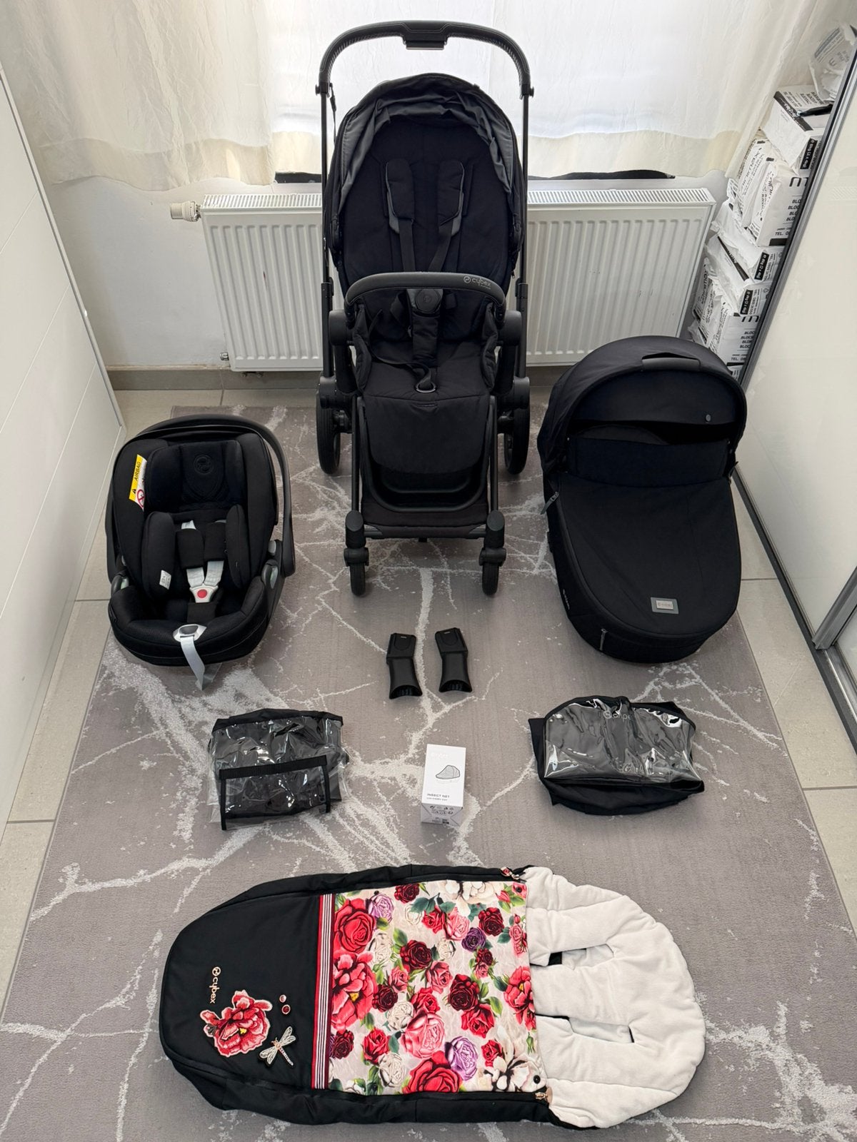 Poussette Trio Super Etat Cybex Priam, Enfants & Bébés, Enlèvement, Comme neuf, Poussette