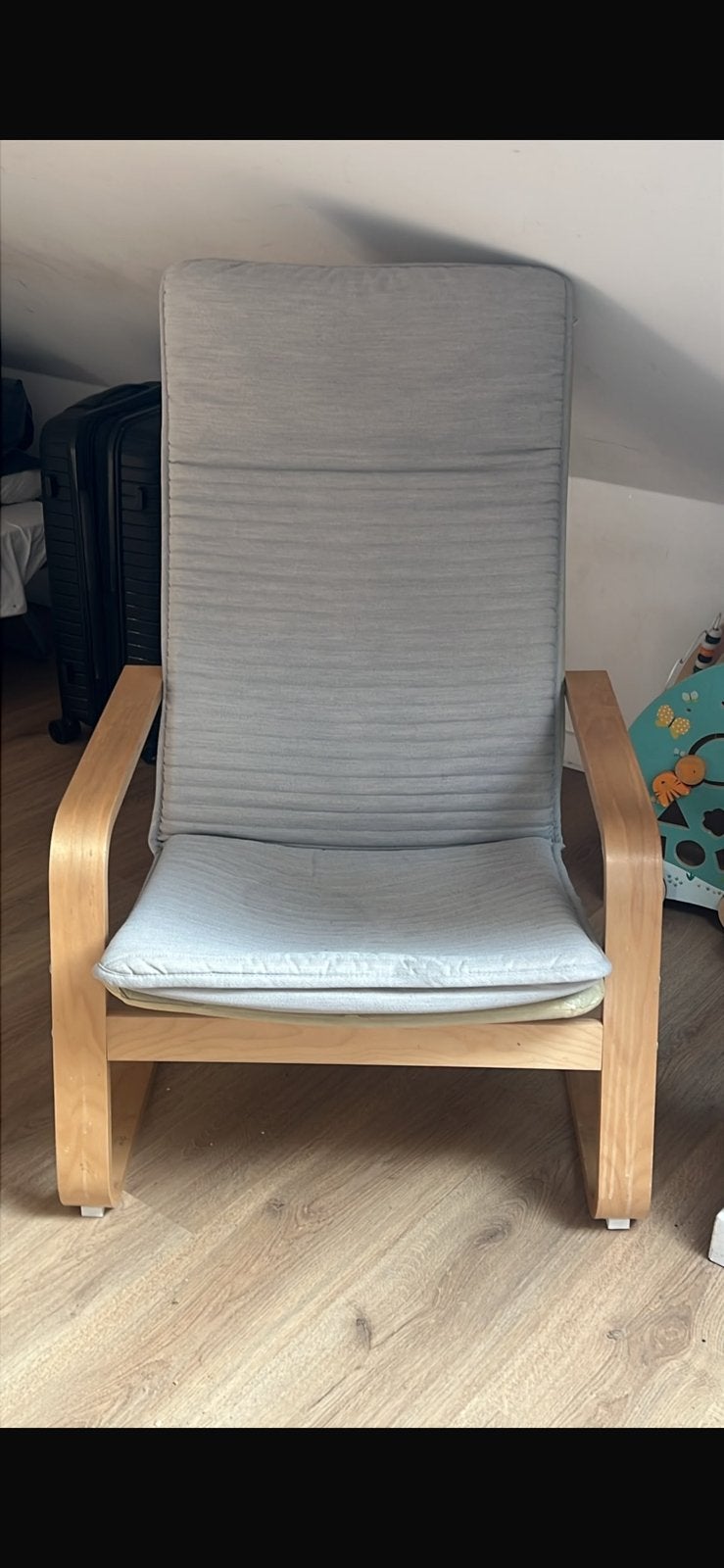 Chaise, Gris, Comme neuf, Enlèvement, Bois