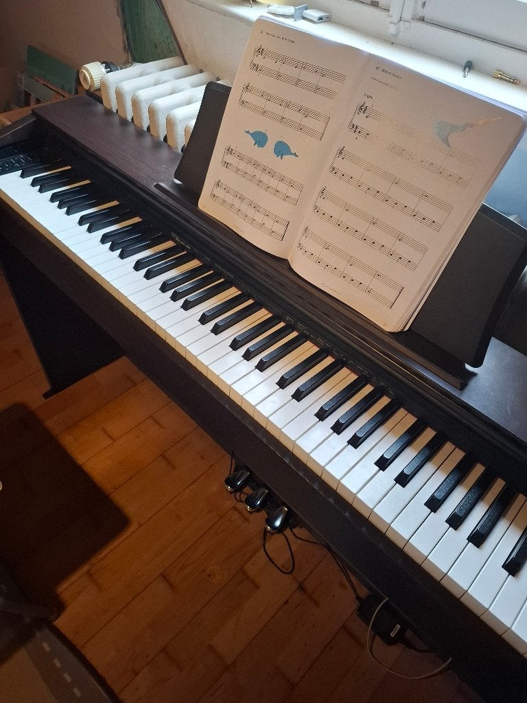 Digitale piano, Muziek en Instrumenten, Ophalen, Gebruikt, Bruin, Digitaal