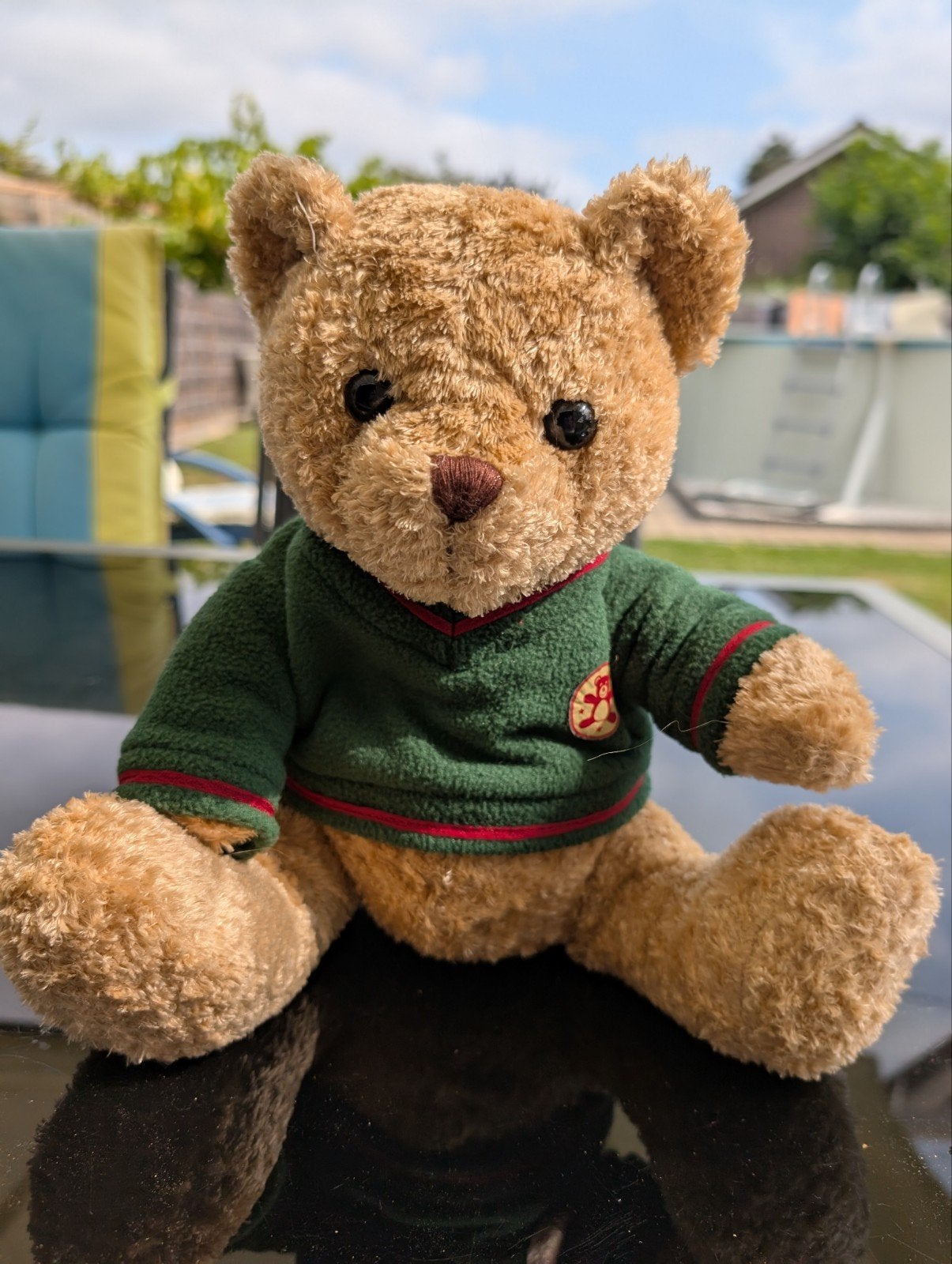knuffelbeertje, Verzamelen, Beren en Cherished Teddies, Ophalen of Verzenden, Zo goed als nieuw, Stoffen beer, Overige merken