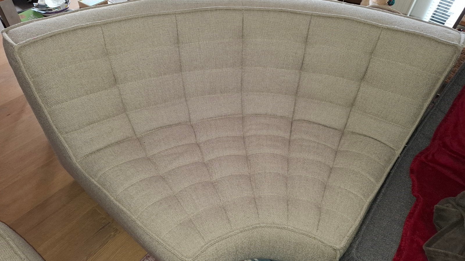 - Ethnicraft N701 sofa round corner, Enlèvement, Comme neuf, Tissus