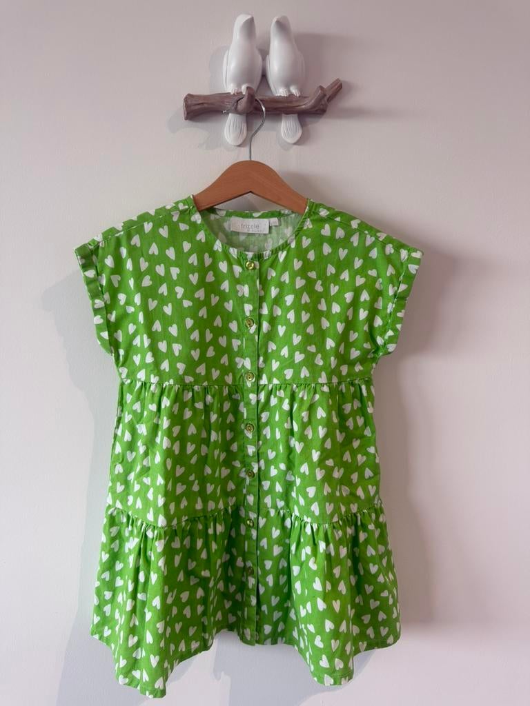 Groene Bel&Bo jurk maat 104, Kinderen en Baby's, Kinderkleding | Maat 104, Verzenden, Zo goed als nieuw, Meisje, Jurk of Rok