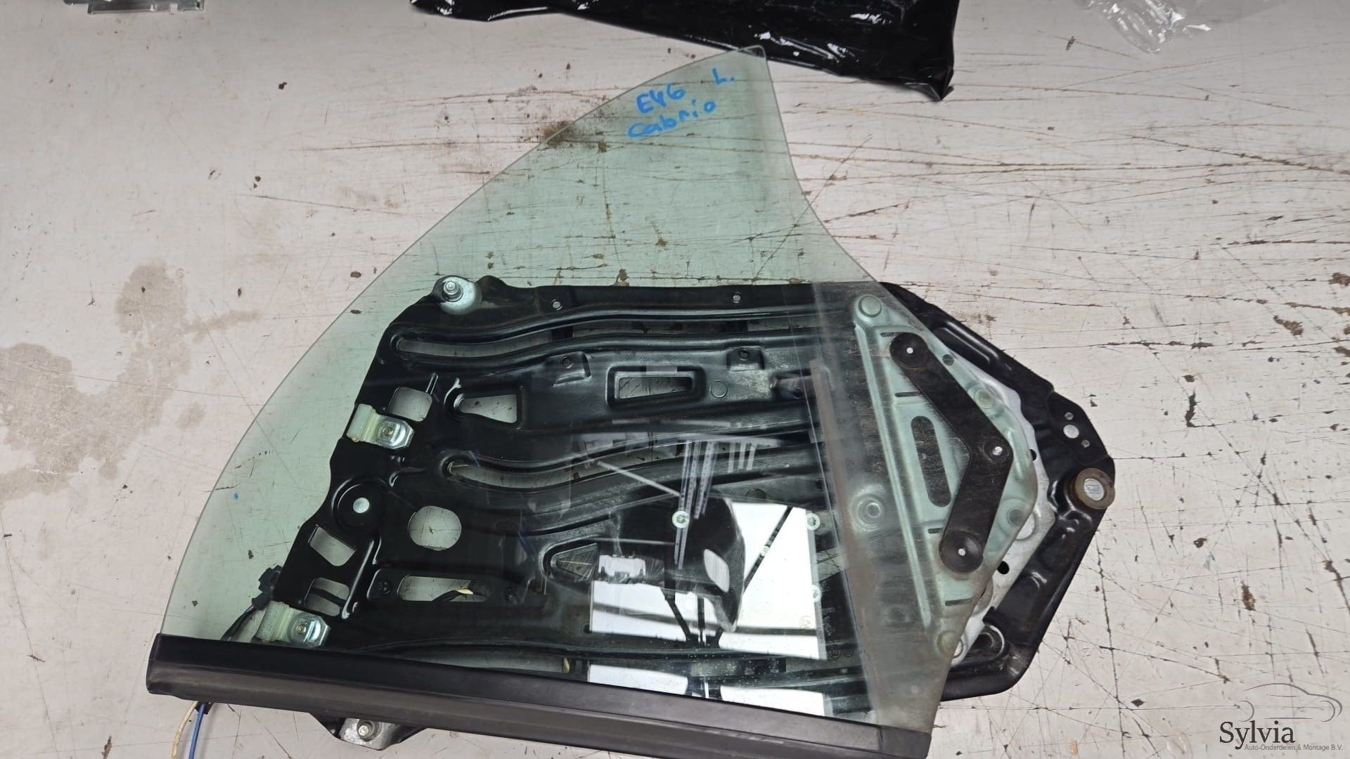 Raammechanisme met glas links achter BMW 3 serie E46 Cabrio, Auto-onderdelen, Gebruikt, -, -, Ophalen of Verzenden