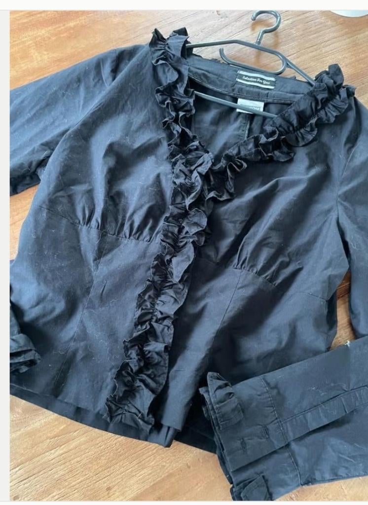 Blouse Street one maat 42, Zwart, Ophalen of Verzenden, Zo goed als nieuw, Maat 42/44 (L)