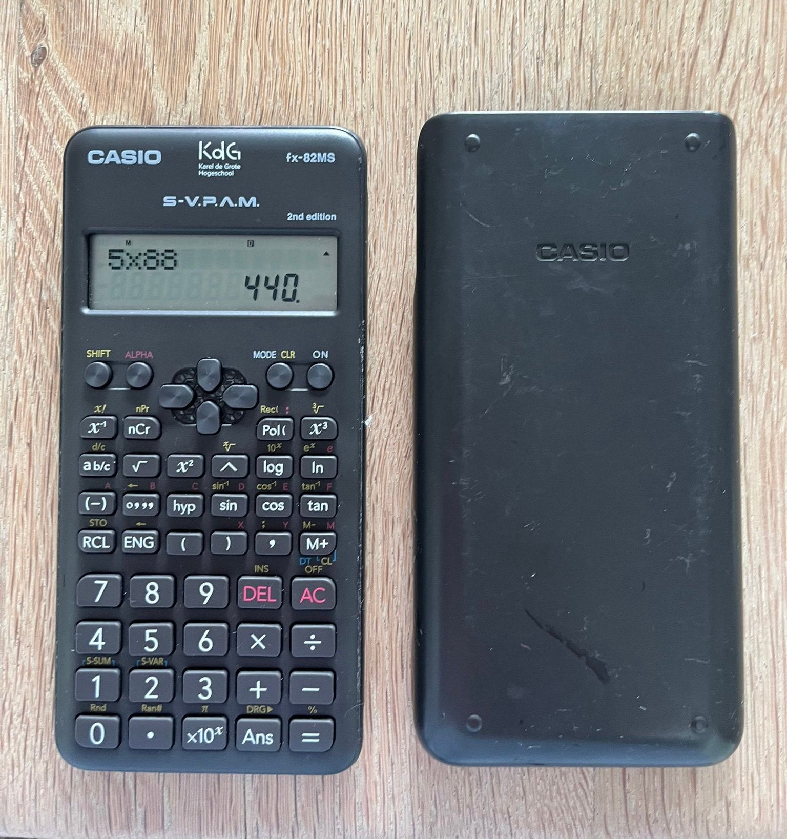 Rekenmachine - Casio - fx-83ms, Ophalen of Verzenden, Gebruikt