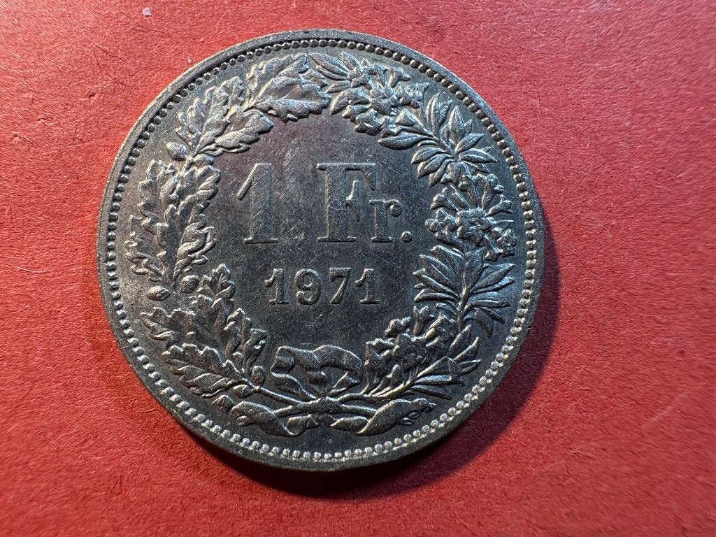Zwitserland - 1 Frank 1971 (#288#), Ophalen of Verzenden, Overige landen, Losse munt