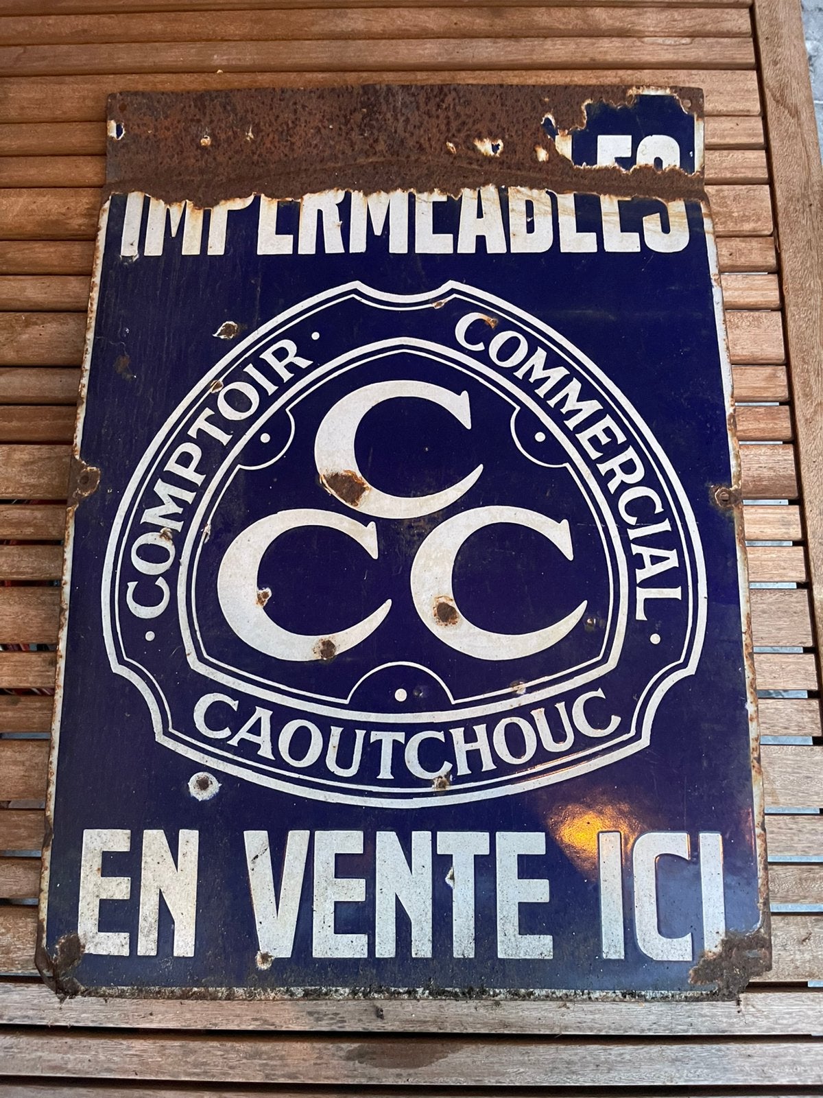 Emaille bord, Enlèvement, Utilisé, Panneau publicitaire