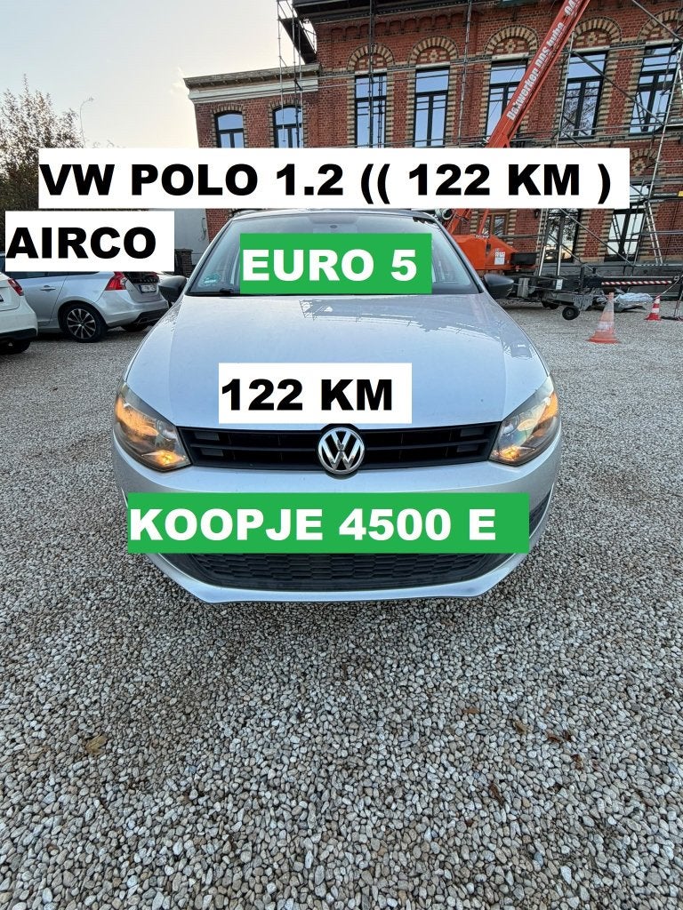 VW POLO 1.2  BENZINE   ((   122   KM ))  5 DEURS KOOPJE, Auto's, Euro 5, 5 deurs, Particulier, 1200 cc