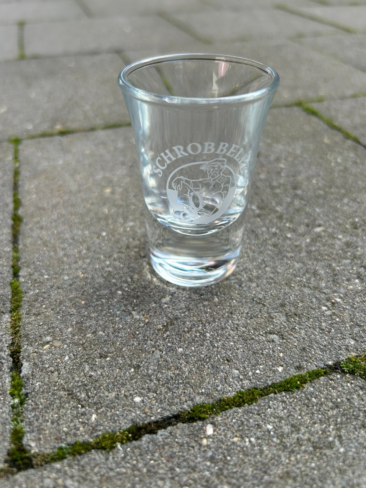 9 Schrobbeler jenever glaasjes, Verzamelen, Ophalen of Verzenden, Zo goed als nieuw