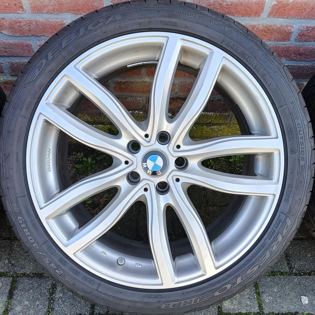 BMW Velgen en ZomerBanden 19inch, Neuf, Pneus et Jantes, 245 mm, Véhicule de tourisme