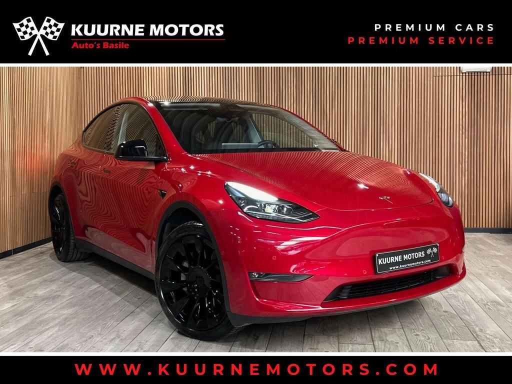 Tesla Model Y Dual Motor Long Range 514pk/75kWh Alu20"/Pano/, Auto's, USB, Leder, 5 deurs, Model Y