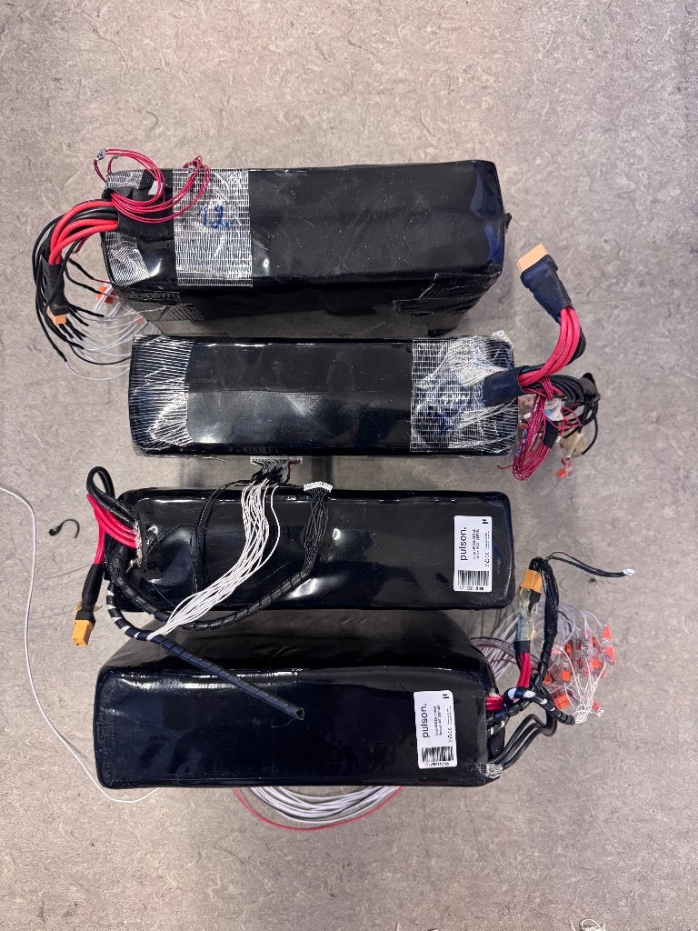 4x Li-ion batterijpacks 48V 32Ah (1536 Wh), Ophalen, Zo goed als nieuw