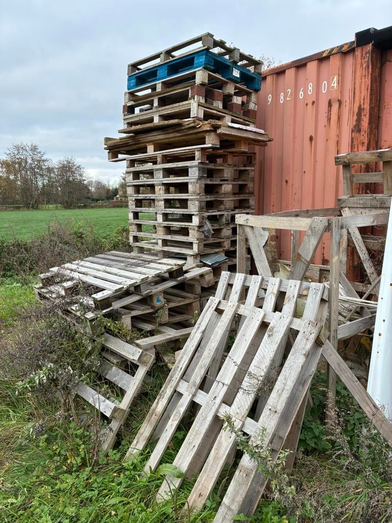 Paletten voor brandhout., Tuin en Terras, Ophalen
