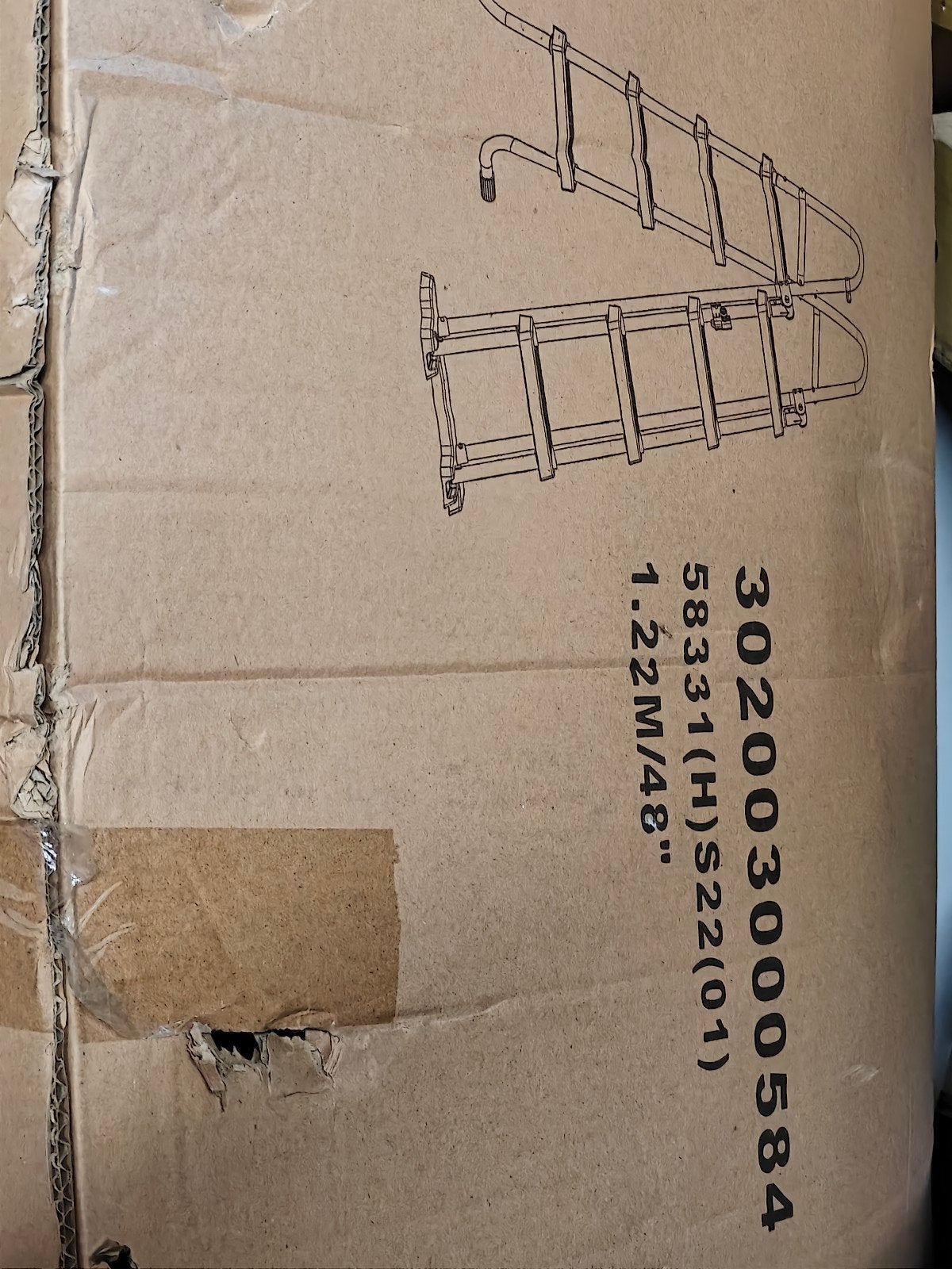 Bestway 3-treden zwembadladder 122 cm 58331, Ophalen