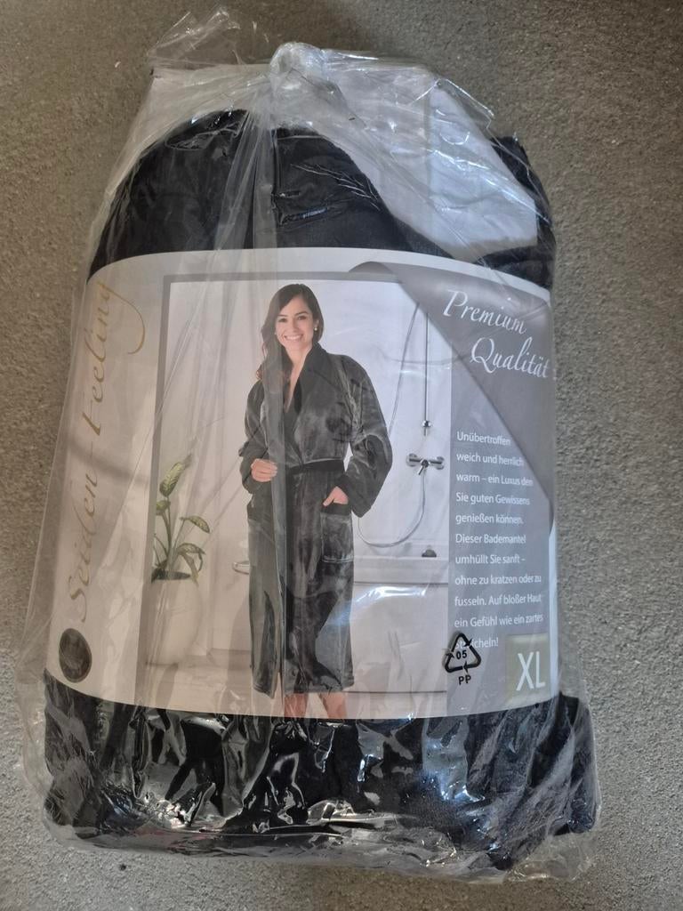 Badjas UNISEX !!!NIEUW!!! XL ANTRACIET, Kleding | Heren, Pyjama's, Ophalen