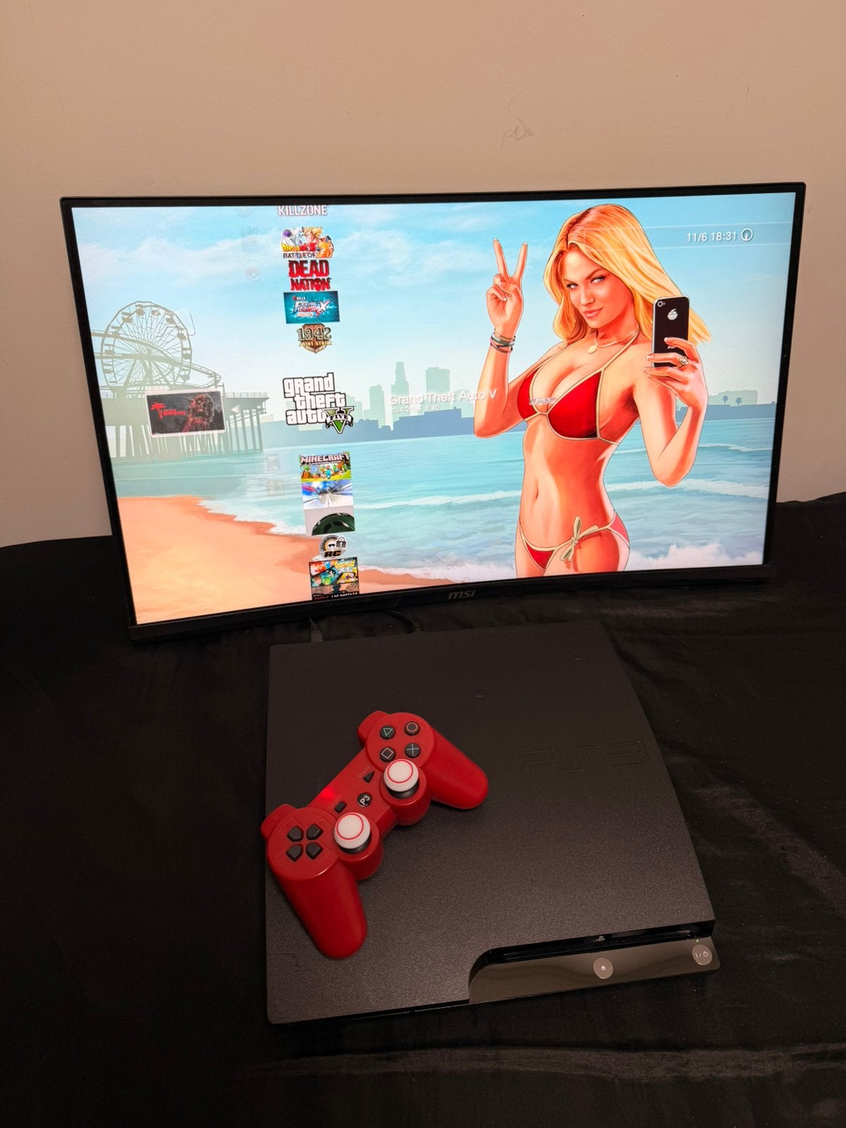 Playstation 3 met HEN + 60 Games + 1 Controller, Games en Spelcomputers, Spelcomputers | Sony PlayStation 3, Ophalen, Zo goed als nieuw