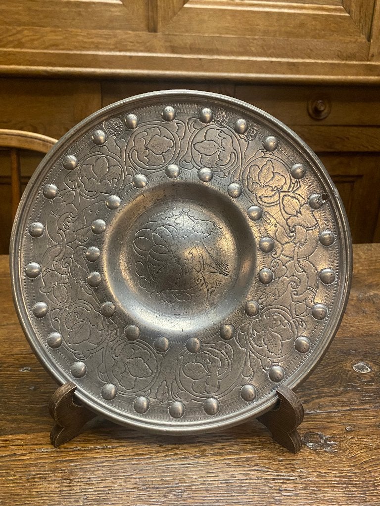 Antiek bord in tin (nummer 2), Antiek en Kunst, Ophalen