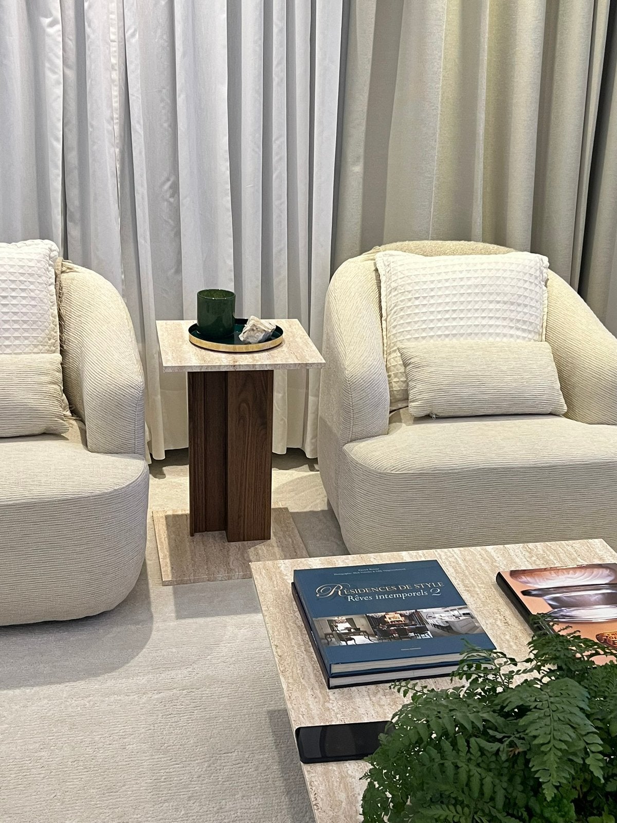 2 fauteuil pivoltant bege, Maison & Meubles, Enlèvement, Comme neuf