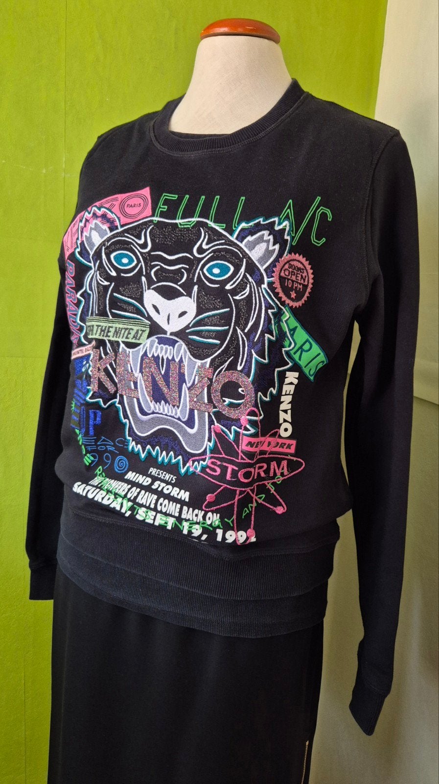 Kenzo trui met tijger maat M, Ophalen of Verzenden, Maat 38/40 (M)