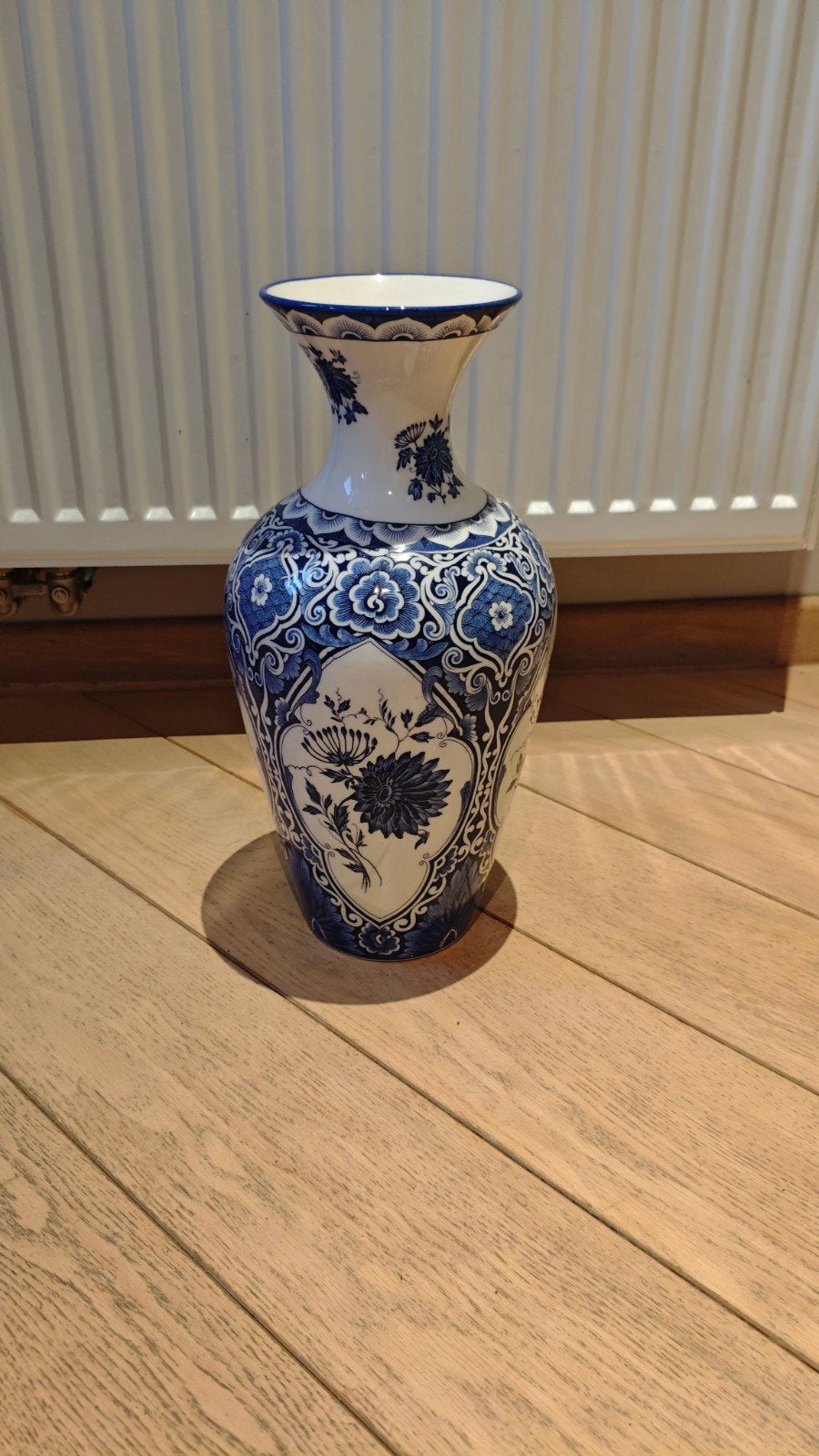 Prachtige Delfts Blauwe Vaas - 41cm Hoog, Antiek en Kunst, Ophalen