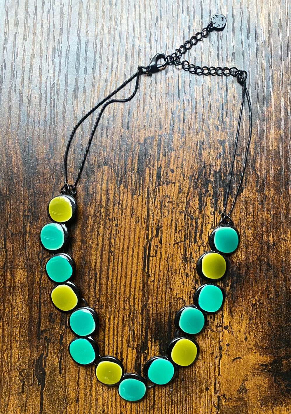 🔥 Groene ketting - merk Ikita Paris, Ophalen of Verzenden, Zo goed als nieuw, Groen