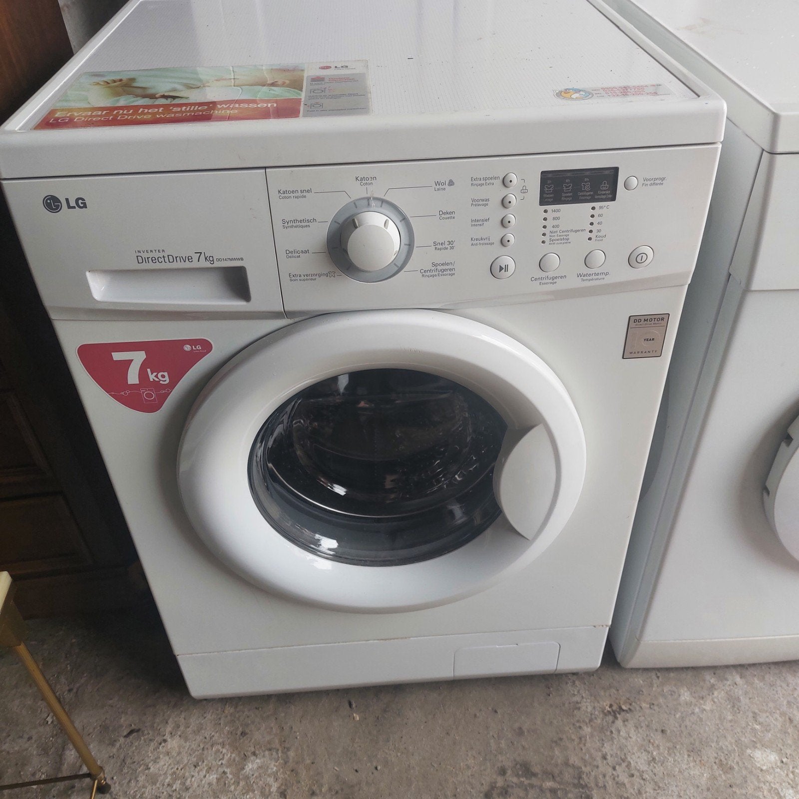 wasmachine lg 7kg inverter direct drive, Elektronische apparatuur, Wasmachines, Ophalen