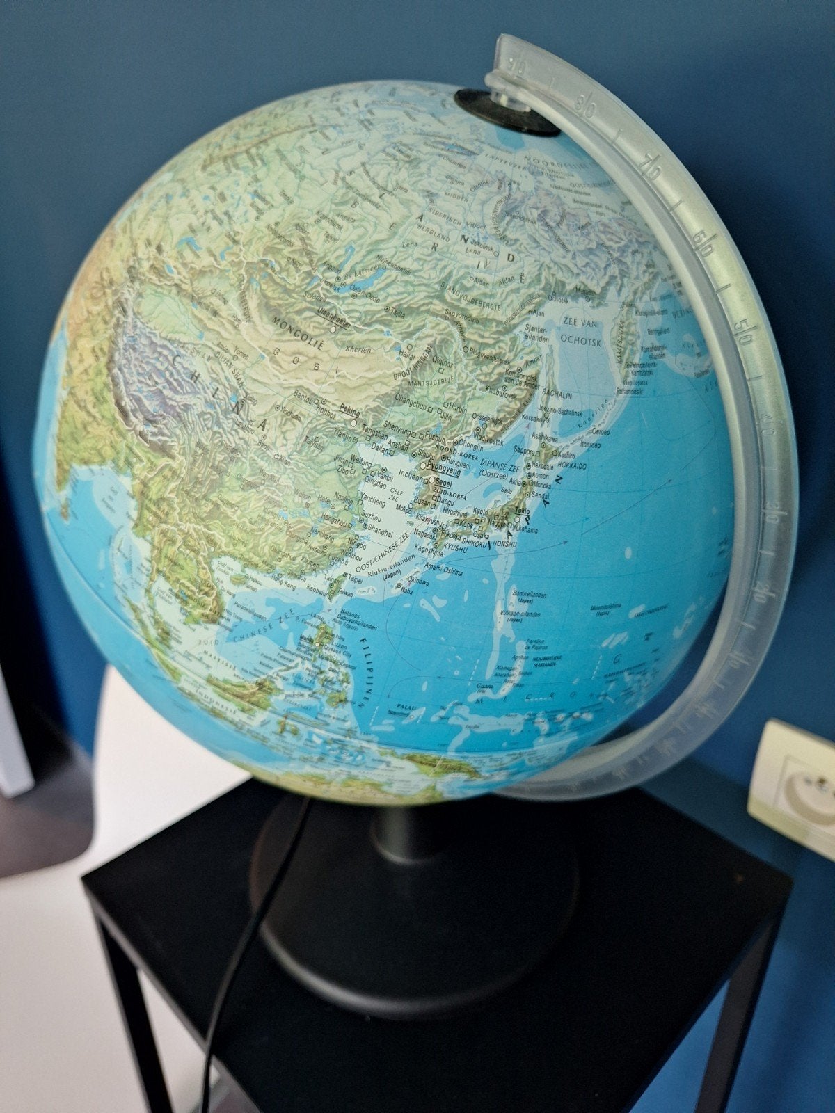 Wereldbol met verlichting 30cm, Ophalen