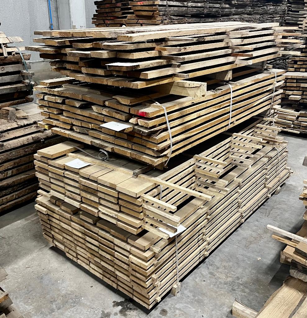 Eiken planken - restpakketten aan scherpe prijs, Doe-het-zelf en Bouw, Hout en Planken, 25 tot 50 mm, Eiken, Nieuw, Ophalen of Verzenden