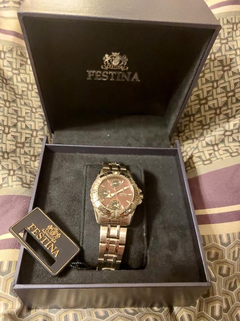 Festina Horloge Unisex Prijs Verlaagd, Overige merken, Staal, Staal, Polshorloge