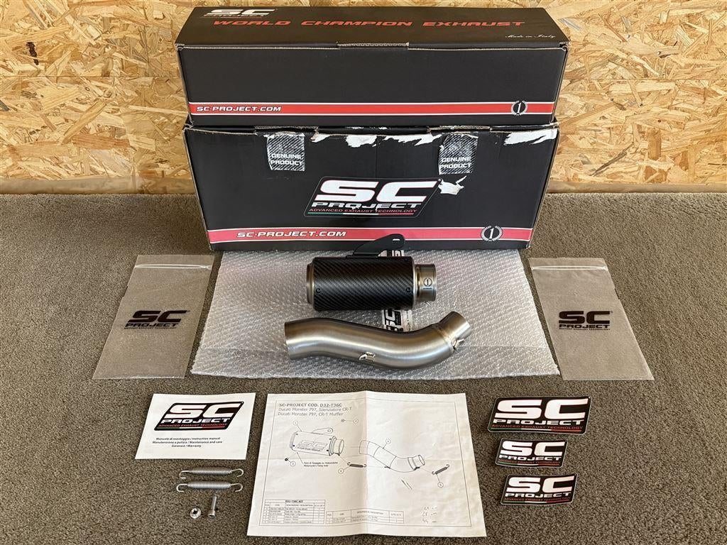 SC Project CR-T uitlaat demper Ducati Monster 797 2017-2020, Motoren, Verzenden, Nieuw