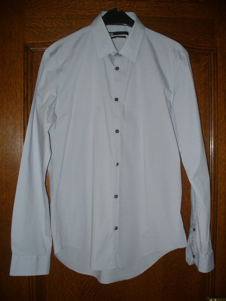 Lichtgrijs hemd WE maat L, Kleding | Heren, Overhemden, Ophalen of Verzenden, Grijs, WE