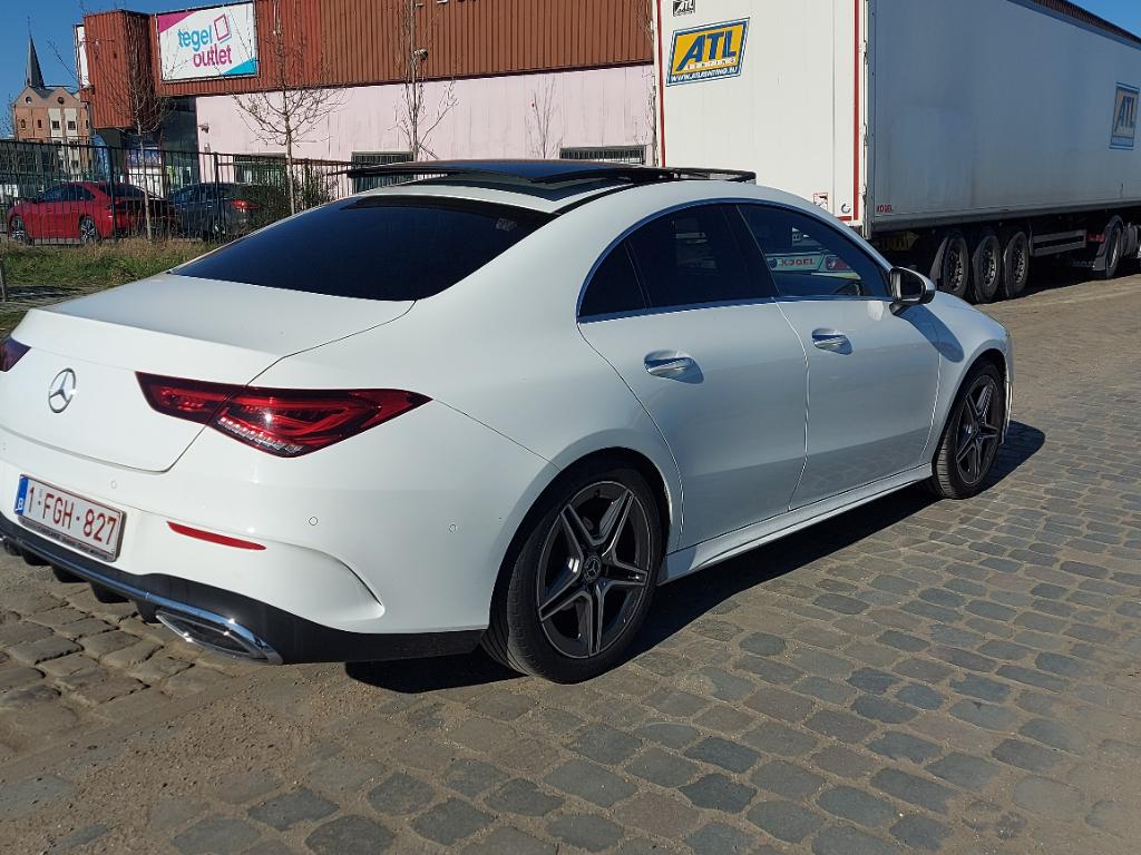 Mercedes-Benz Cla Amg Line, Auto's, Mercedes-Benz, Automaat, Achterwielaandrijving, Leder en Stof, Wit