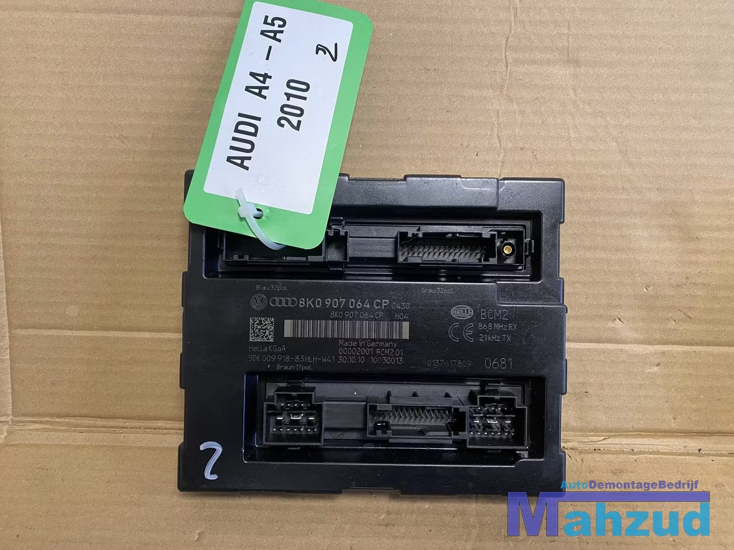 AUDI A4 A5 B8 8F Body controle module bcm sam 2007-2015 8K09, AUDI AG, Auto-Union-Strasse 1
85045  Ingolstadt, DE, Audi, Utilisé