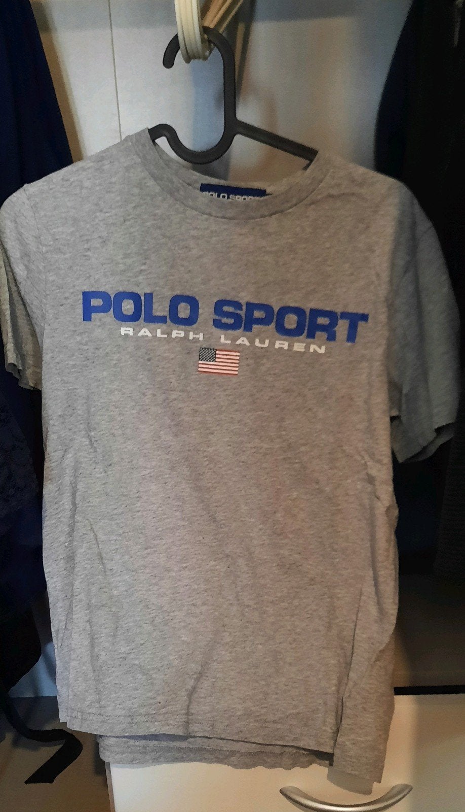 T-shirt Ralph Lauren M, 10 à 12 ans, Gris, Enlèvement ou Envoi, Comme neuf, Polo Ralph Lauren
