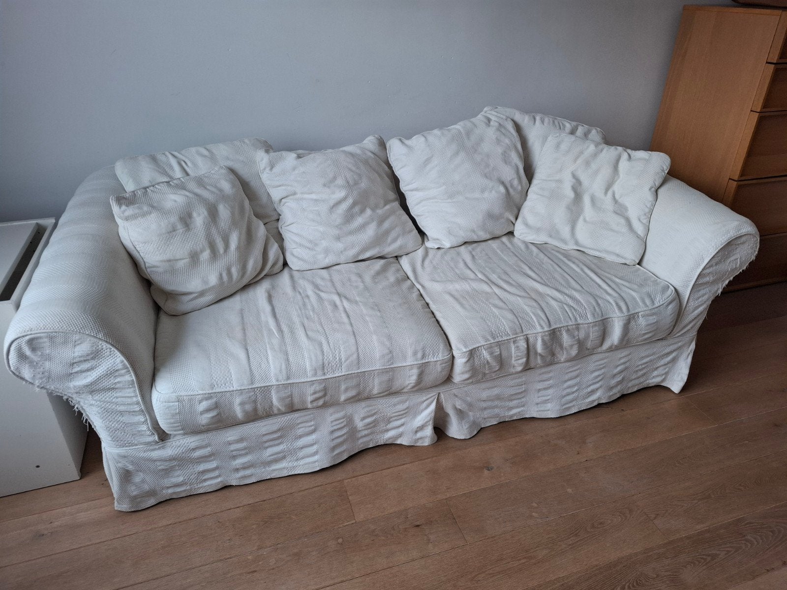 3-zit zetel gratis, Ophalen, Hout, Gebruikt, Driepersoons