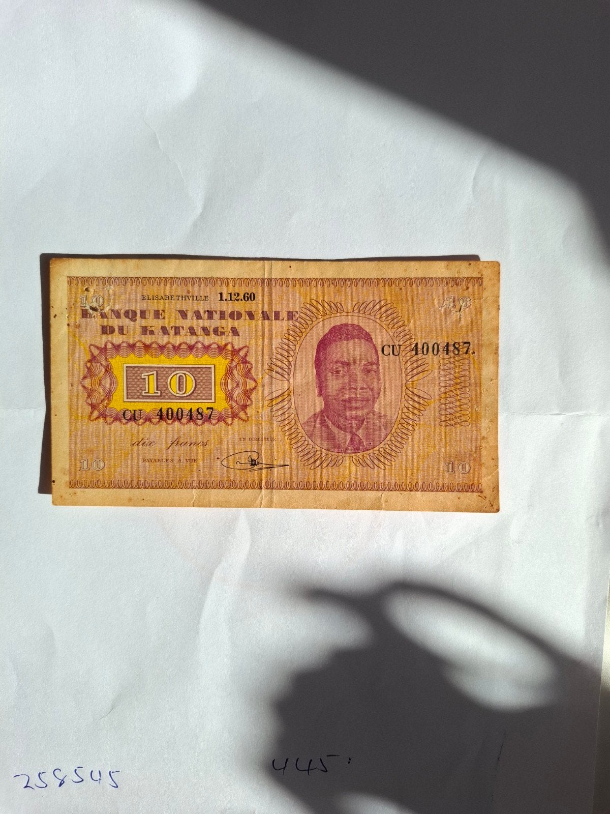 Katanga, Timbres & Monnaies, Enlèvement ou Envoi, Autres pays, Billets en vrac