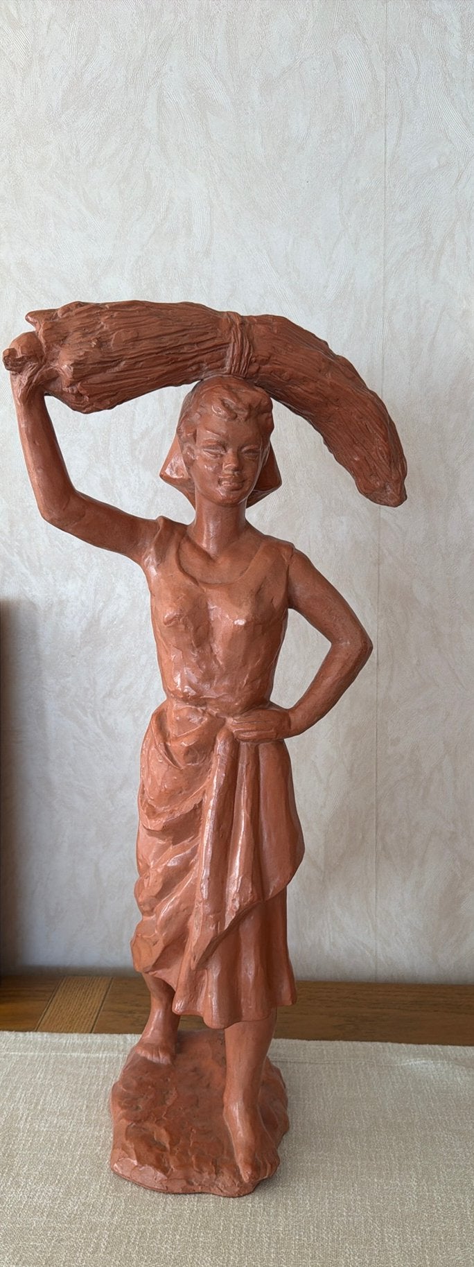 Paul Sersté (1910–2000) – originele terracotta sculptuur, Antiek en Kunst, Ophalen, Beeld, Vrouw