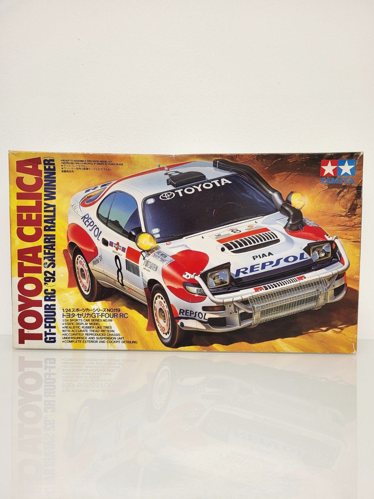 1:24 Tamiya Toyota Celica GT-Four RC Safari Rally Winner, Hobby en Vrije tijd, Auto, Groter dan 1:32, Ophalen of Verzenden, Zo goed als nieuw